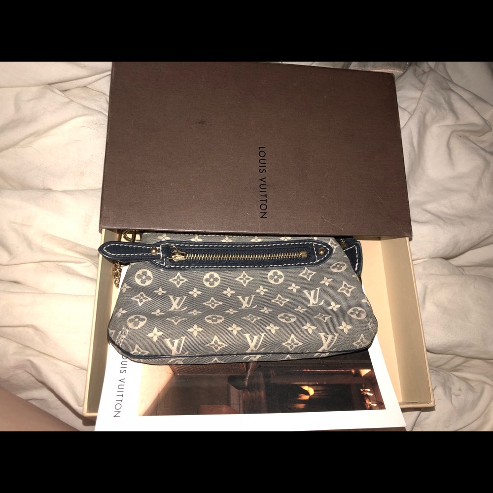 Louis Vuitton Sepia Denim & Leather Pochette
